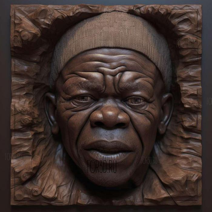 samuel jackson 3 stl model for CNC